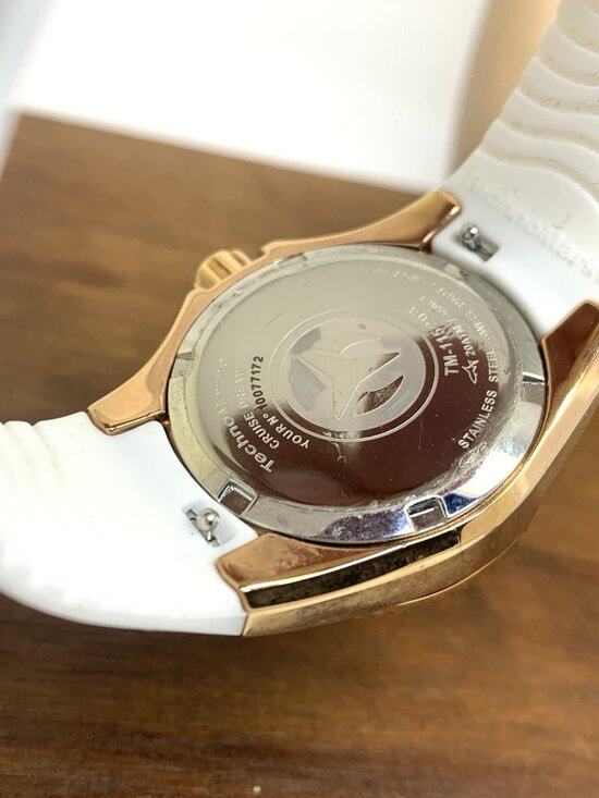 Technomarine Women\'s Watch TM-115208 Quartz MOP Dial White Rubber Strap 30mm main image 5